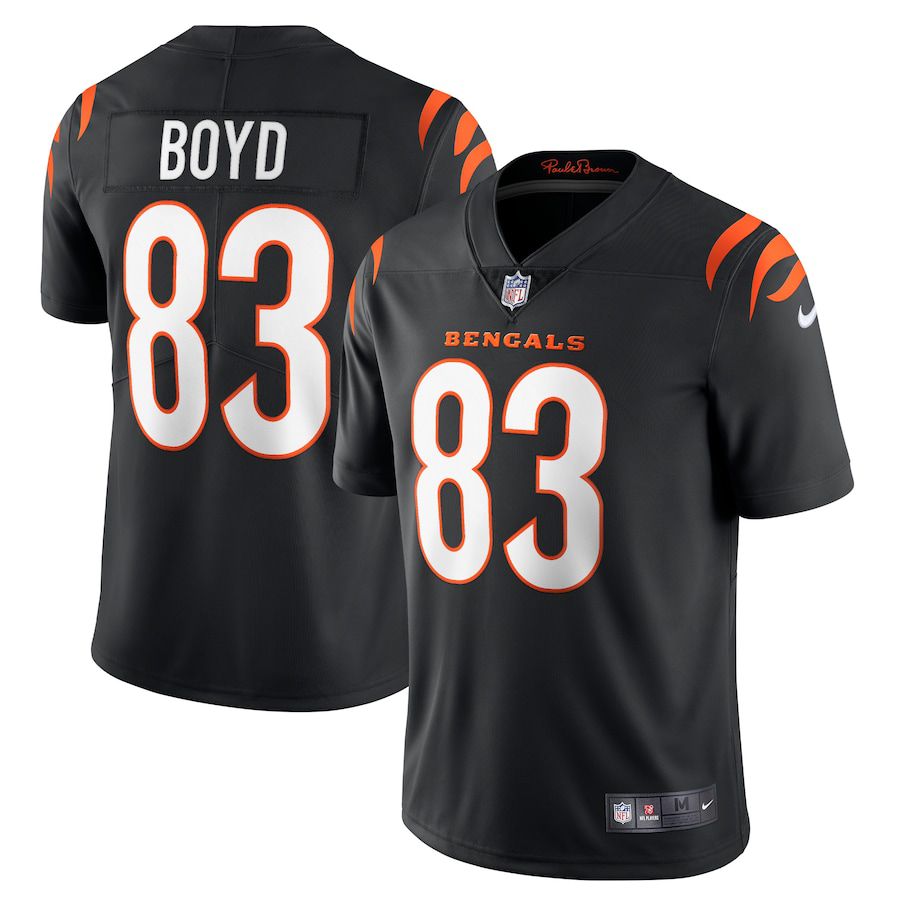 Men Cincinnati Bengals #83 Tyler Boyd Nike Black Vapor Limited NFL Jersey